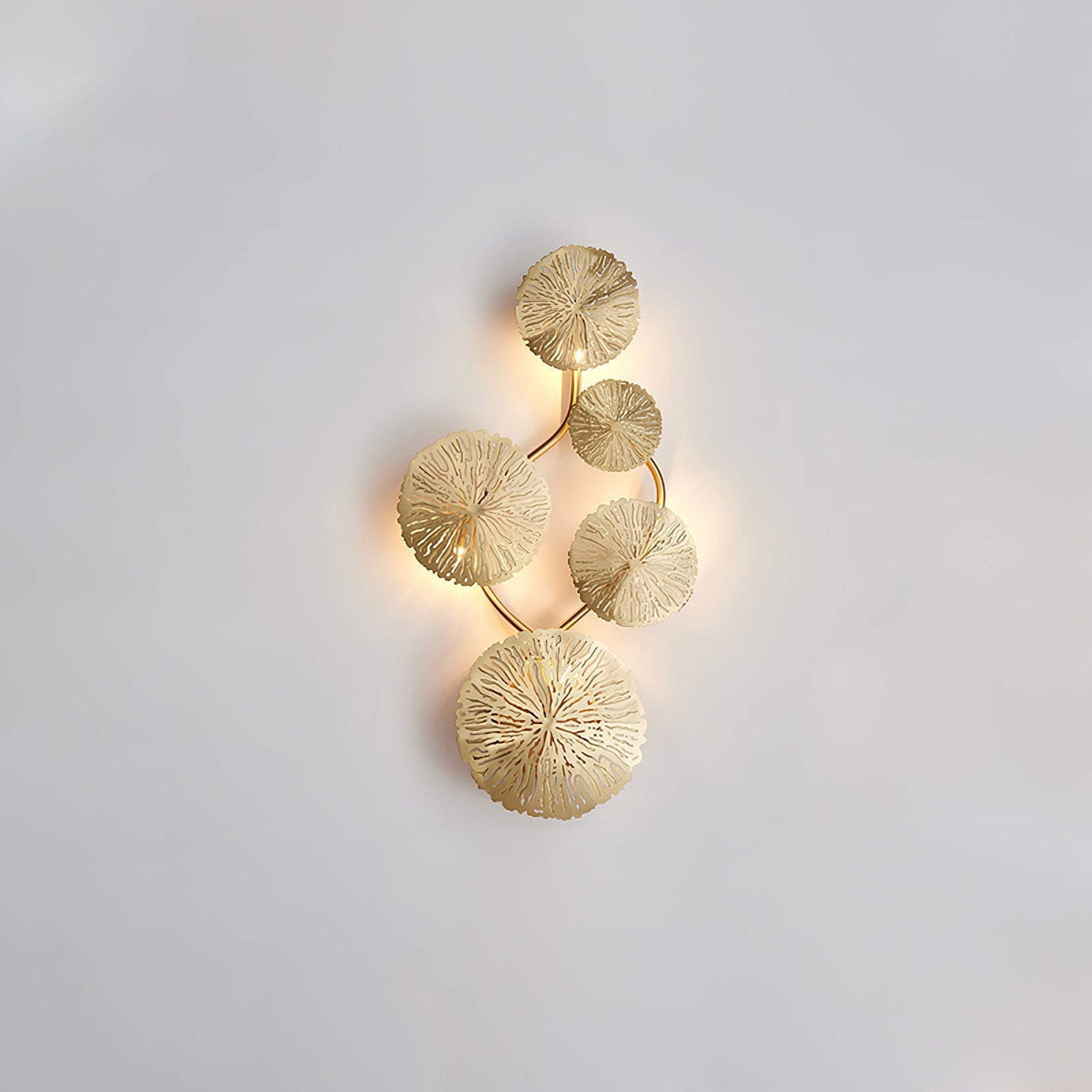 Lustra Wall Lamp Lotus Leaf Brass - Letslighting