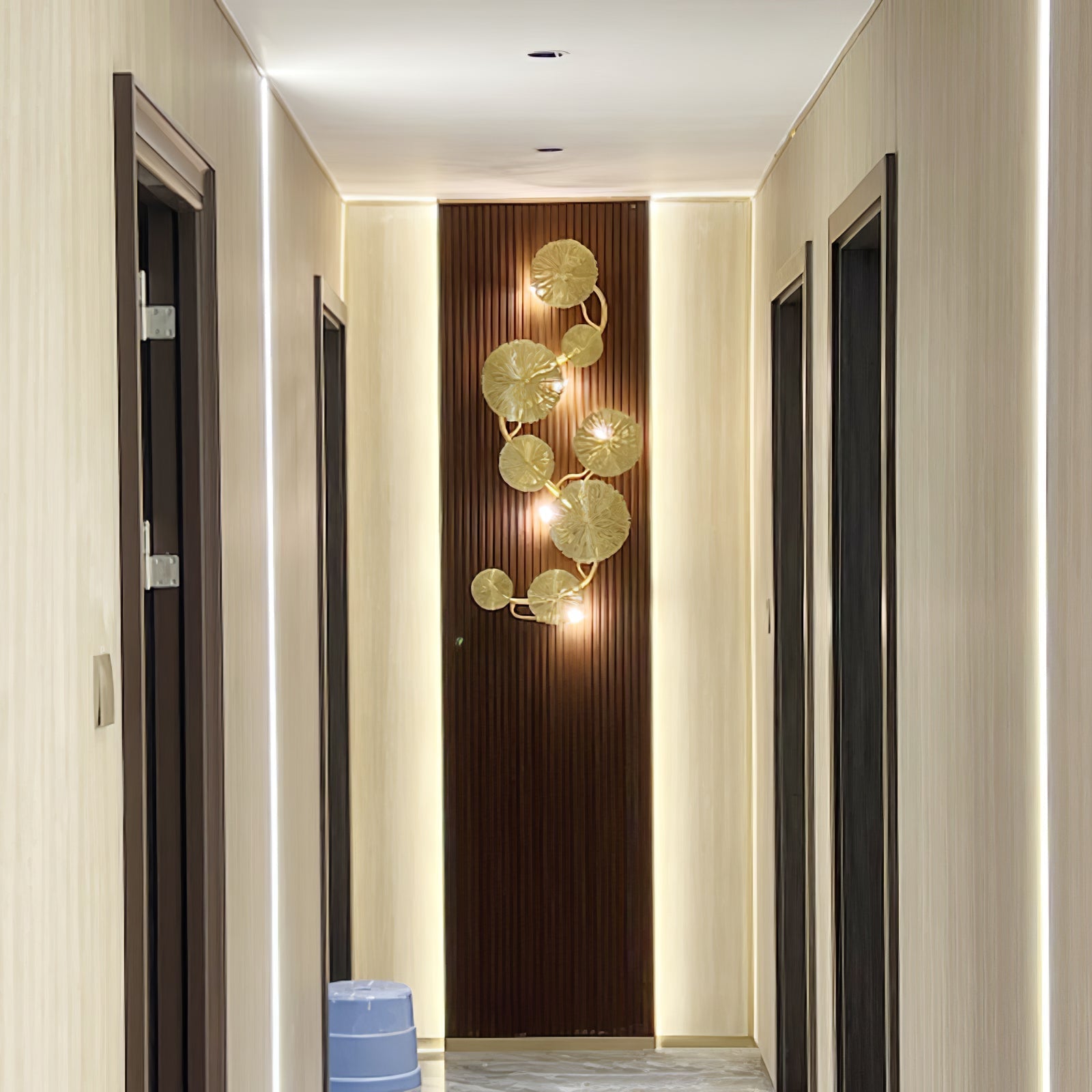 Lustra Wall Lamp Lotus Leaf Brass - Letslighting