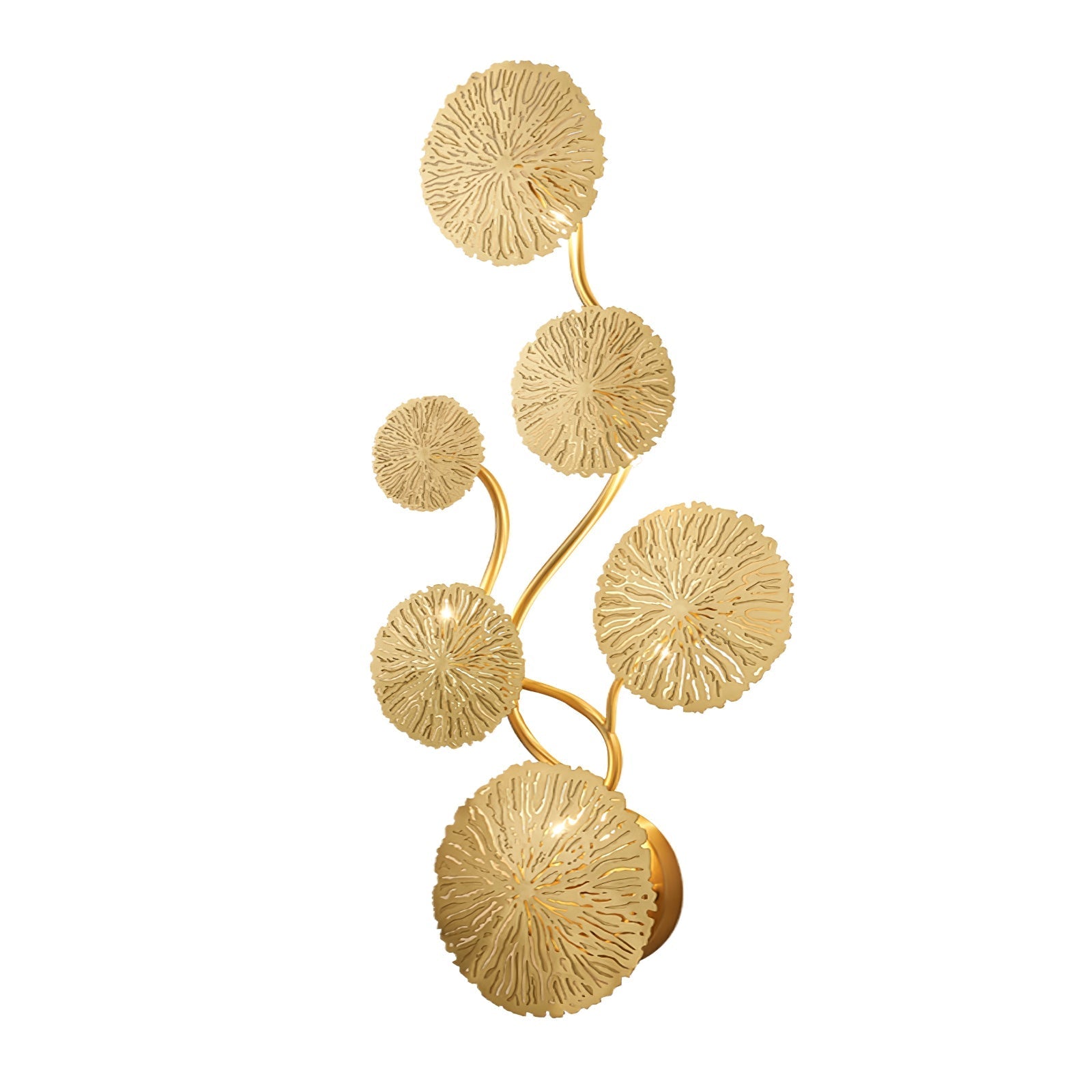 Lustra Wall Lamp Lotus Leaf Brass - Letslighting