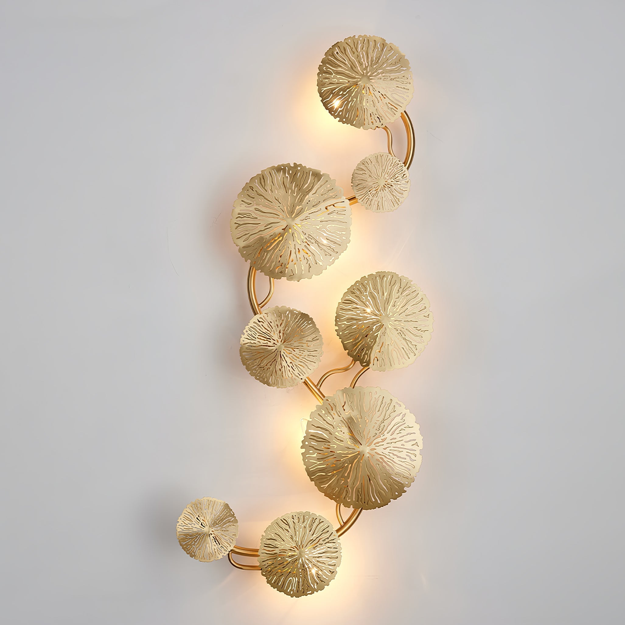 Lustra Wall Lamp Lotus Leaf Brass - Letslighting