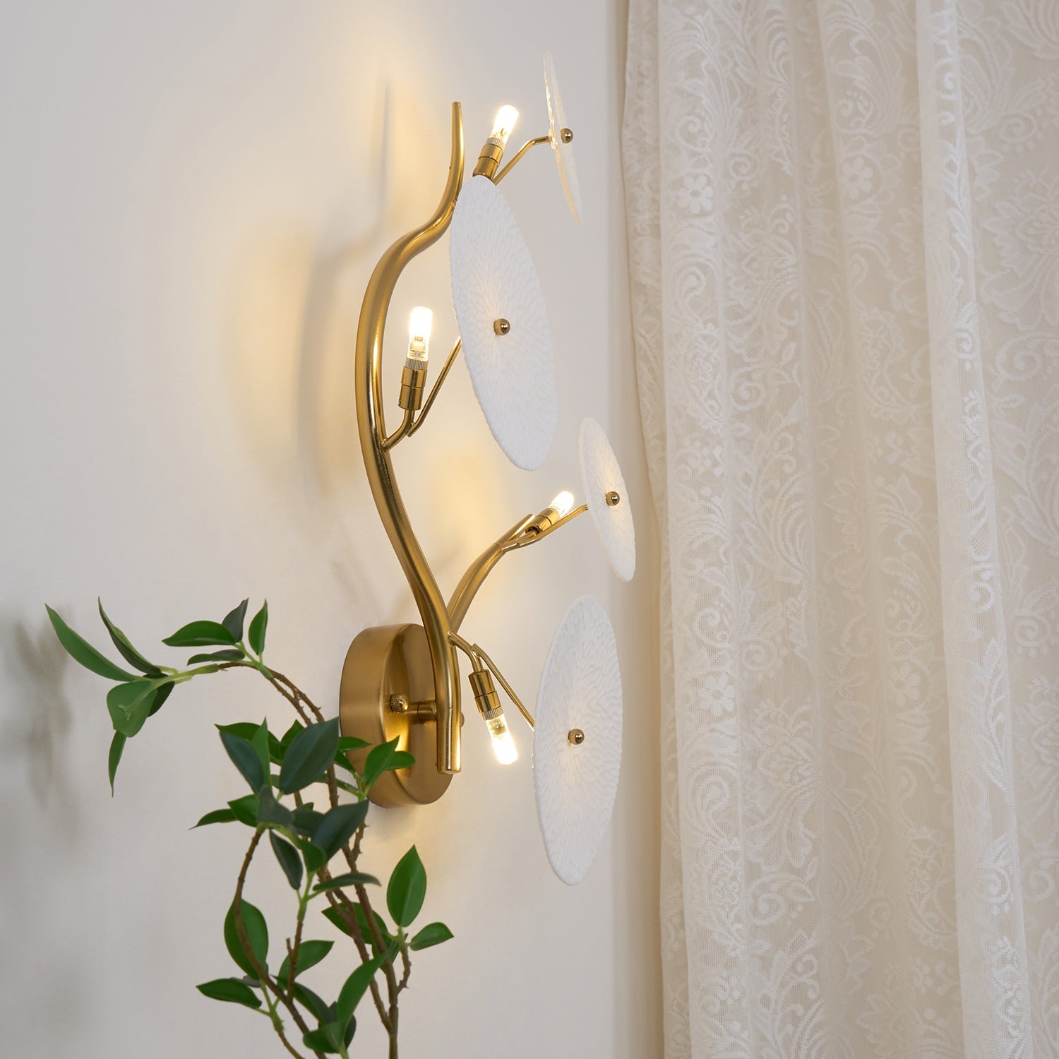 Jesse Elegance Nordic Art Petal Wall Lamp - Letslighting