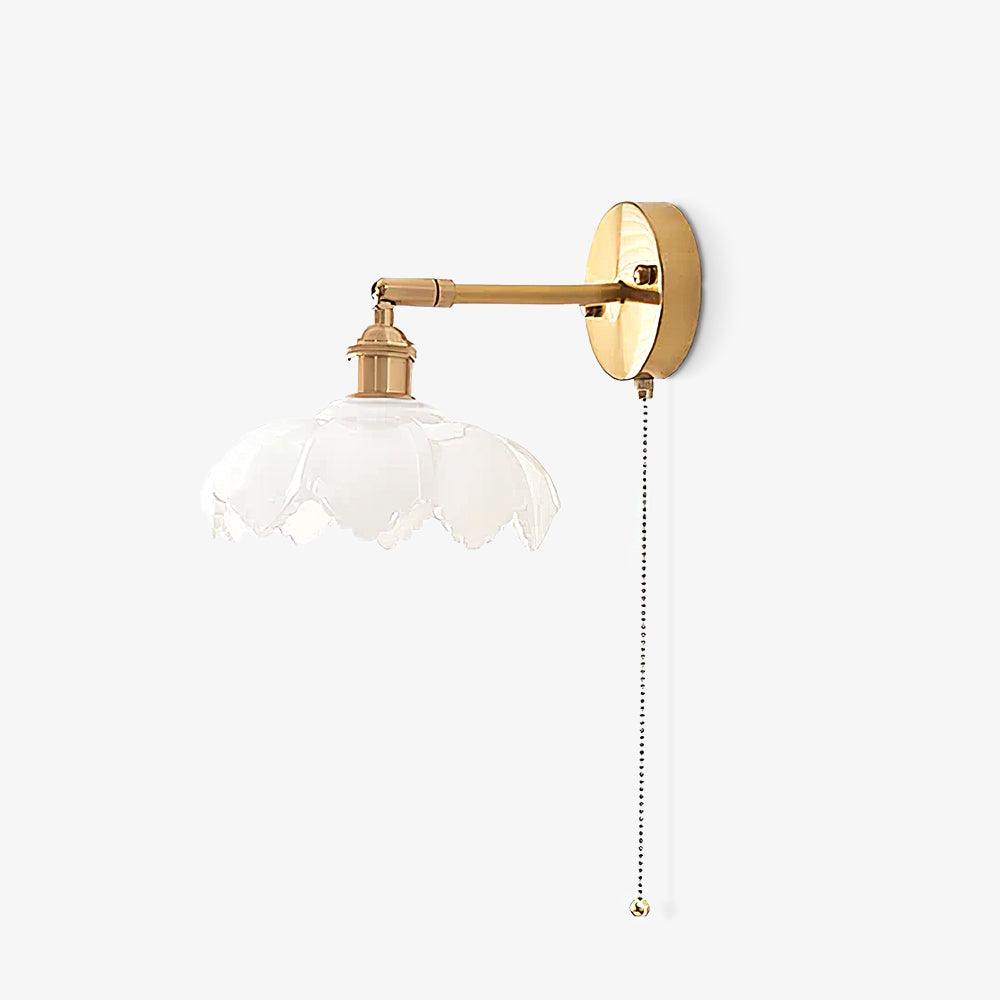Lotus Nordic Art Rotatable Glass Wall Lamp - Letslighting