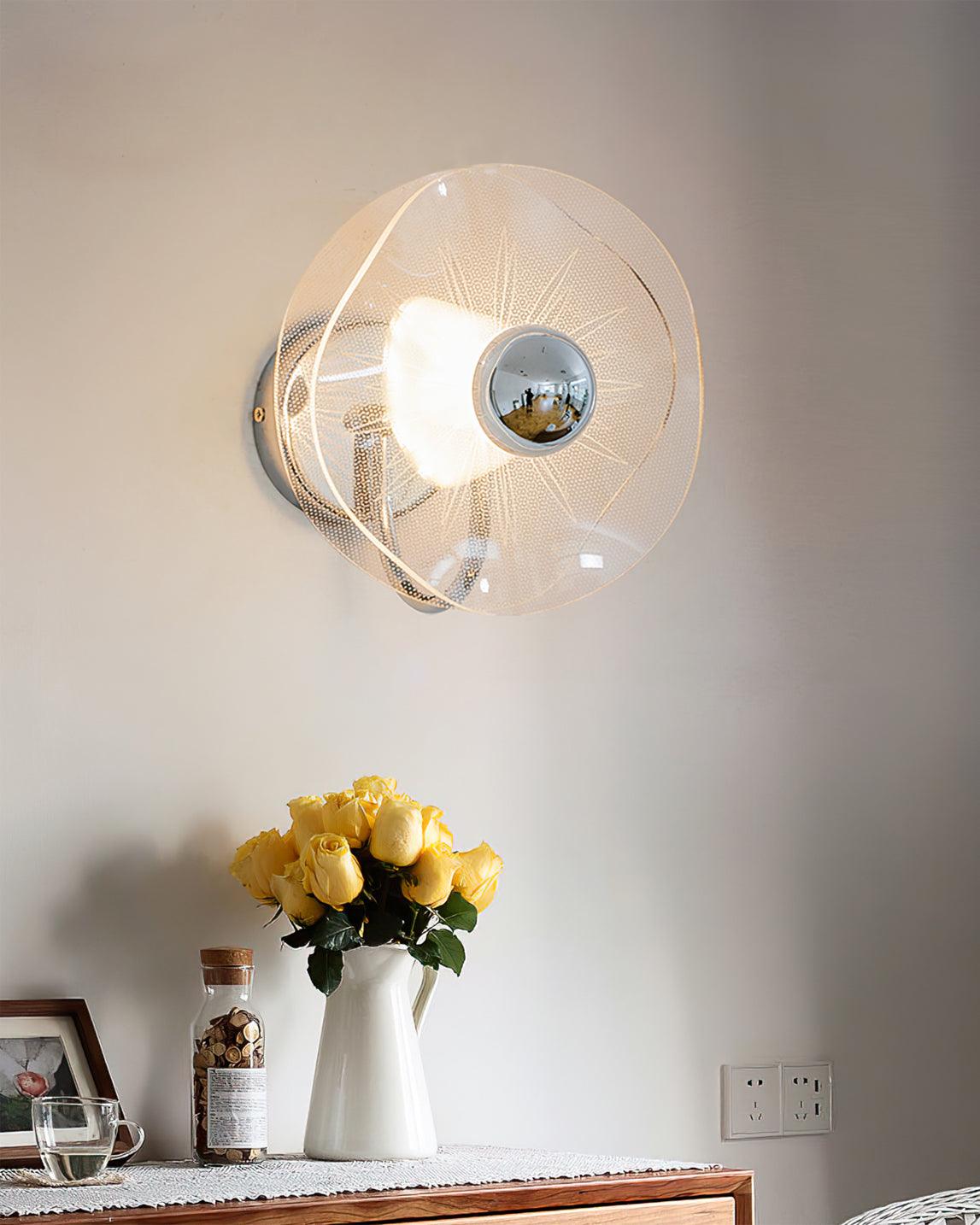 Lotus Wall Lamp Acrylic Disc - Letslighting