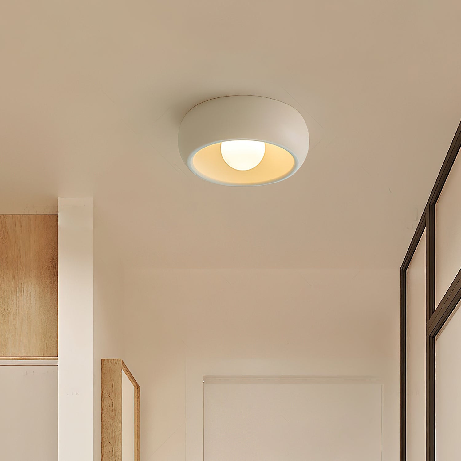 Louis Modern Minimalist Round Glass Ceiling Light - Letslighting