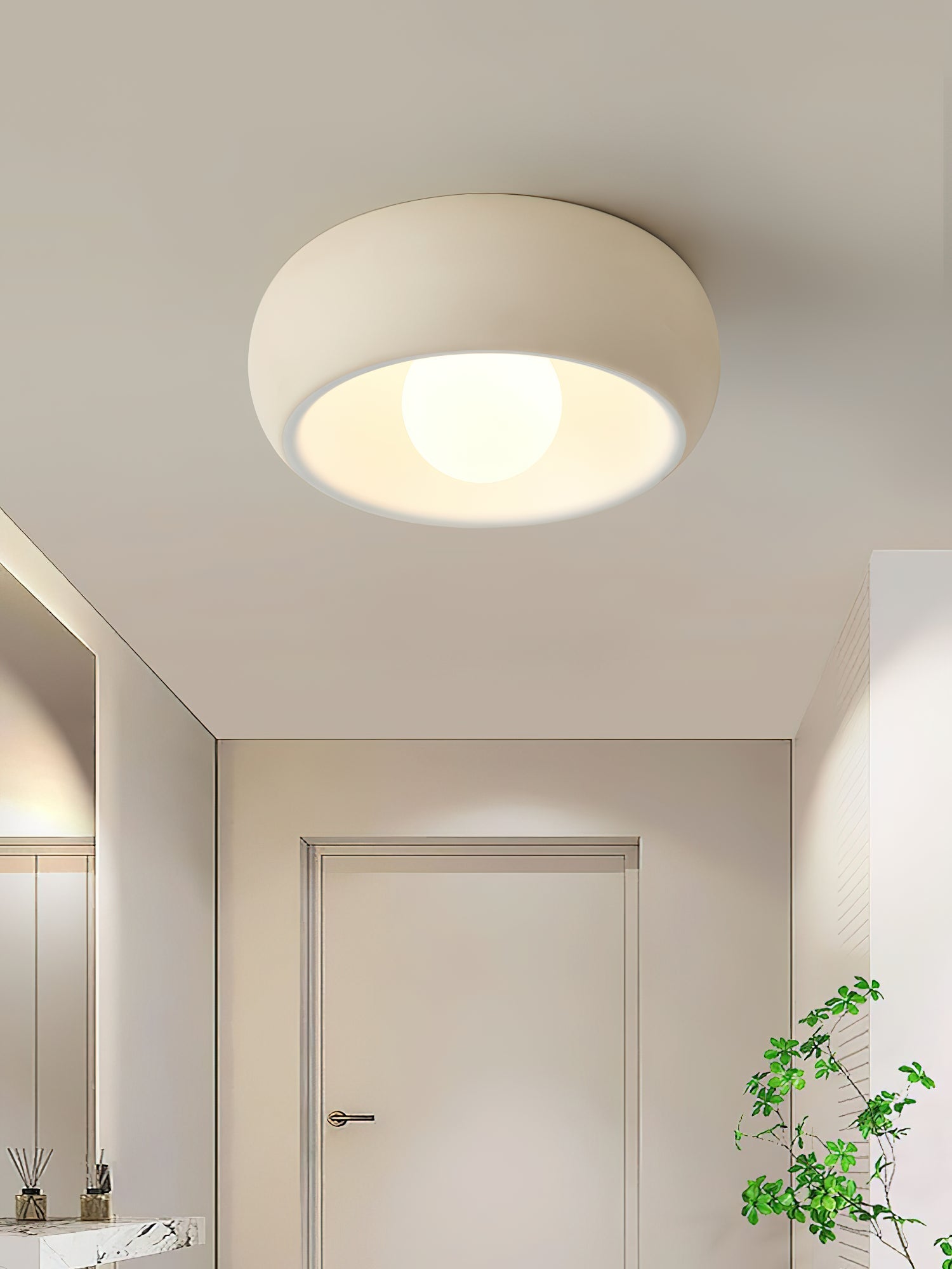 Louis Modern Minimalist Round Glass Ceiling Light - Letslighting