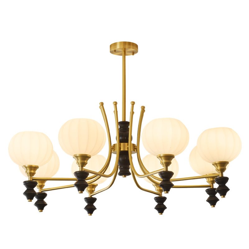 Zavenen Traditional Elegance Vintage Brass Wood Chandelier - Letslighting