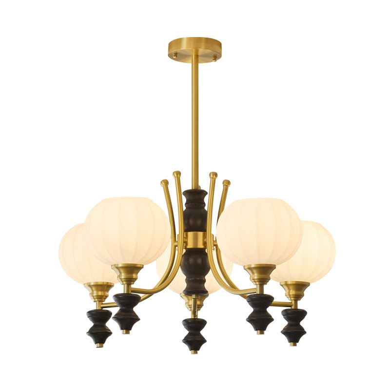 Zavenen Traditional Elegance Vintage Brass Wood Chandelier - Letslighting