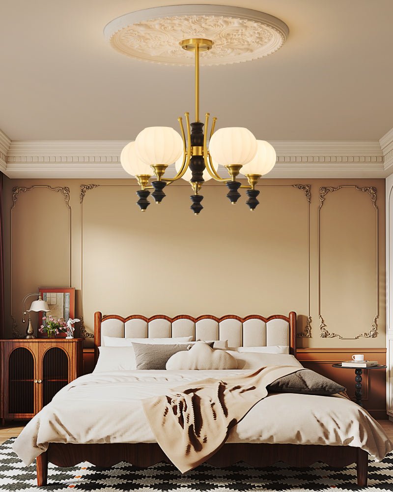 Zavenen Traditional Elegance Vintage Brass Wood Chandelier - Letslighting