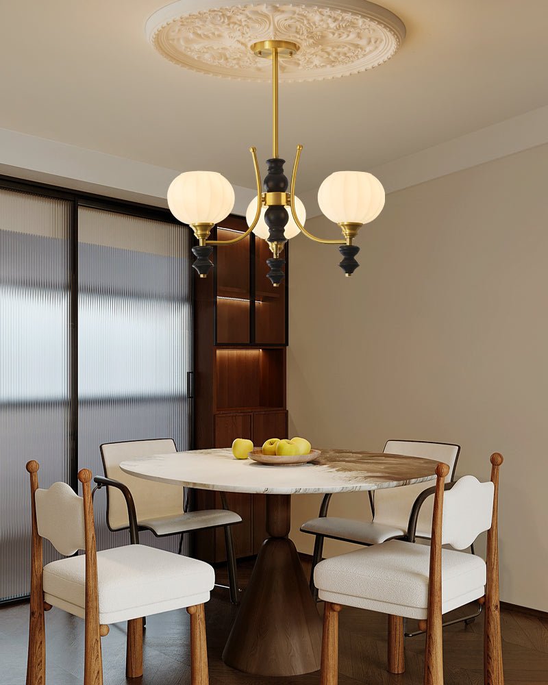 Zavenen Traditional Elegance Vintage Brass Wood Chandelier - Letslighting