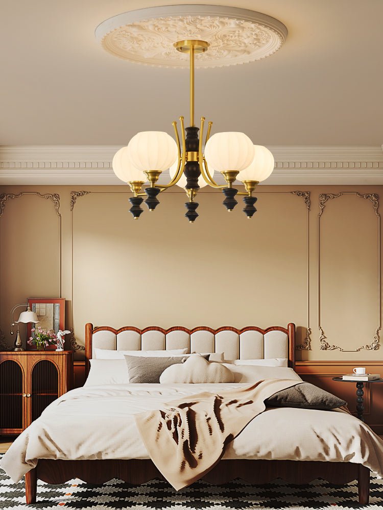 Zavenen Traditional Elegance Vintage Brass Wood Chandelier - Letslighting