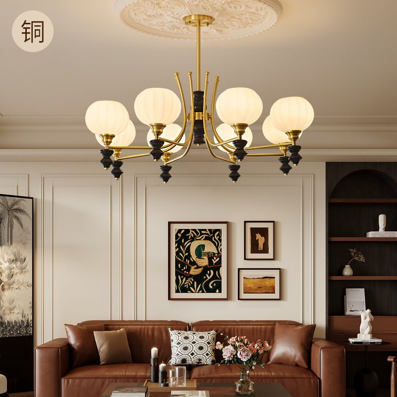 Zavenen Traditional Elegance Vintage Brass Wood Chandelier - Letslighting