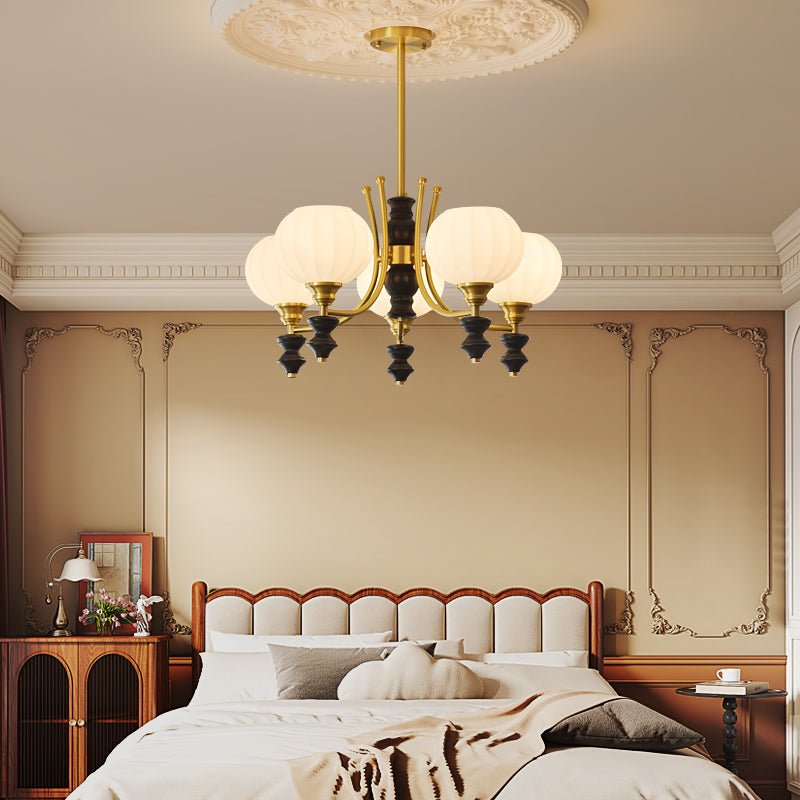 Zavenen Traditional Elegance Vintage Brass Wood Chandelier - Letslighting