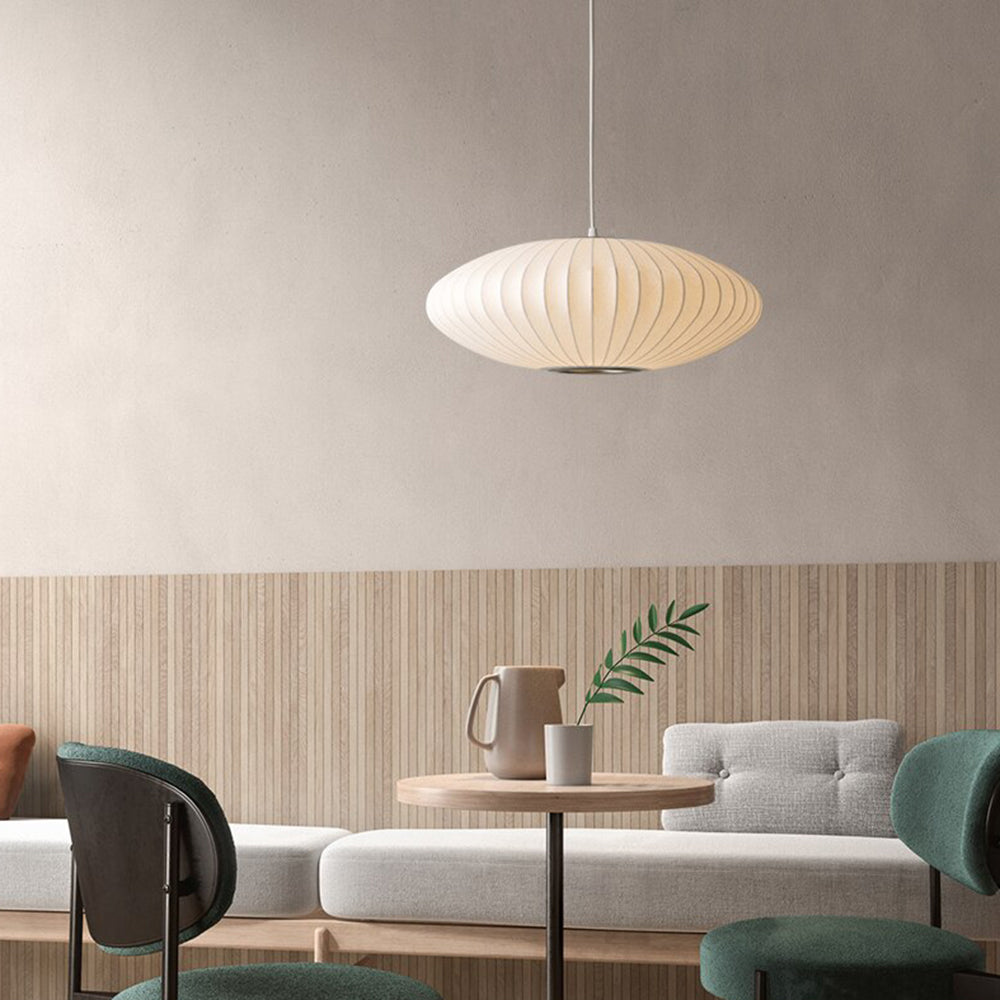 Ritta Pendant Light Bubble Mulberry Silk - Letslighting