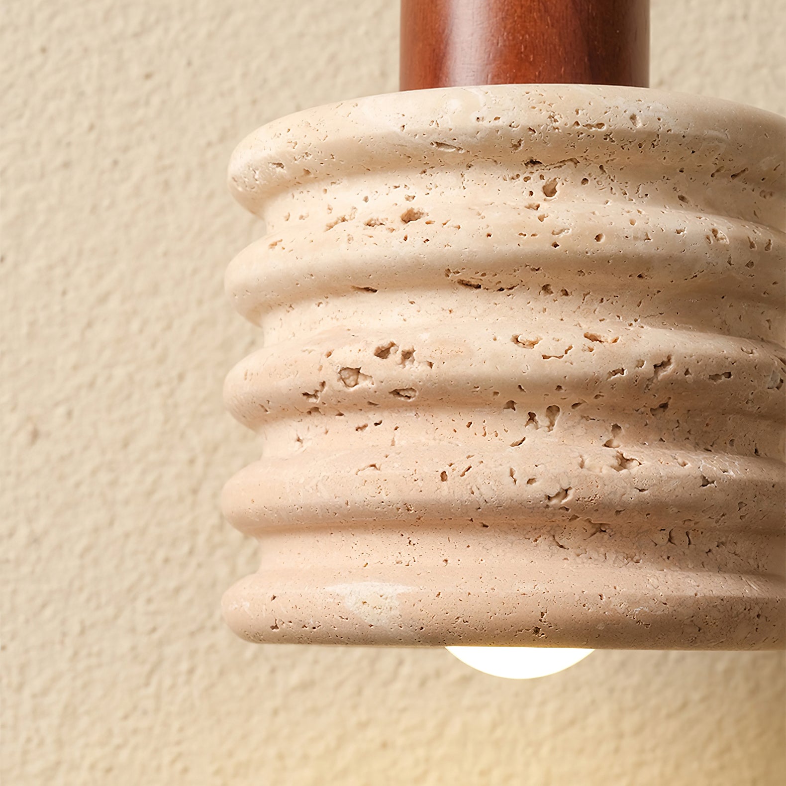Burlat Pendant Light Travertine - Letslighting