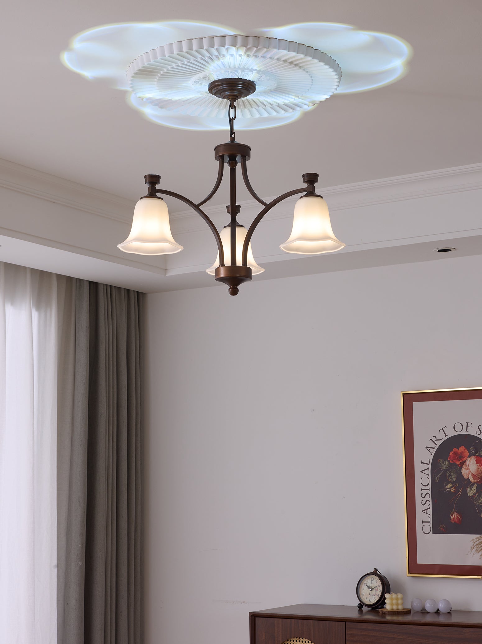 Viloros Traditional Premium Bell Glass Chandelier - Letslighting