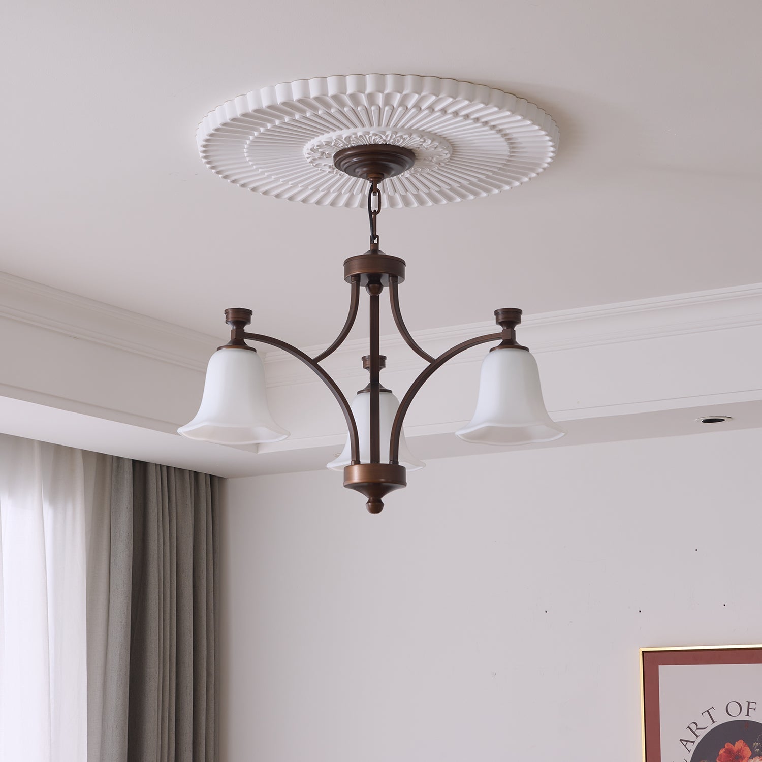 Viloros Traditional Premium Bell Glass Chandelier - Letslighting