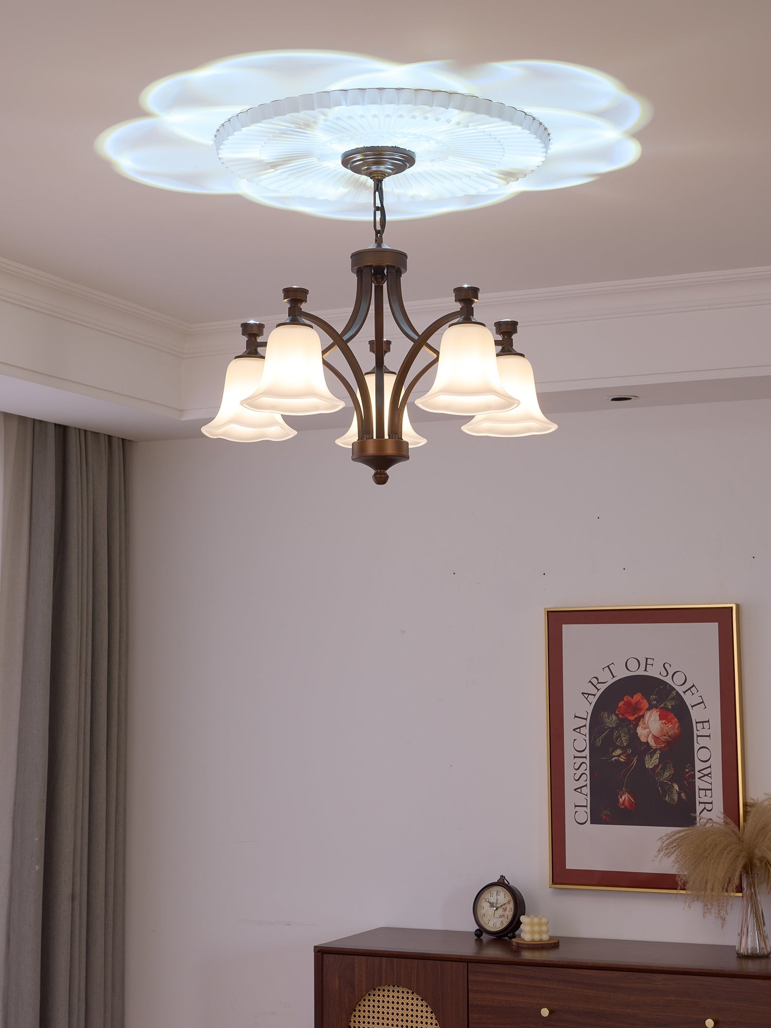 Viloros Traditional Premium Bell Glass Chandelier - Letslighting