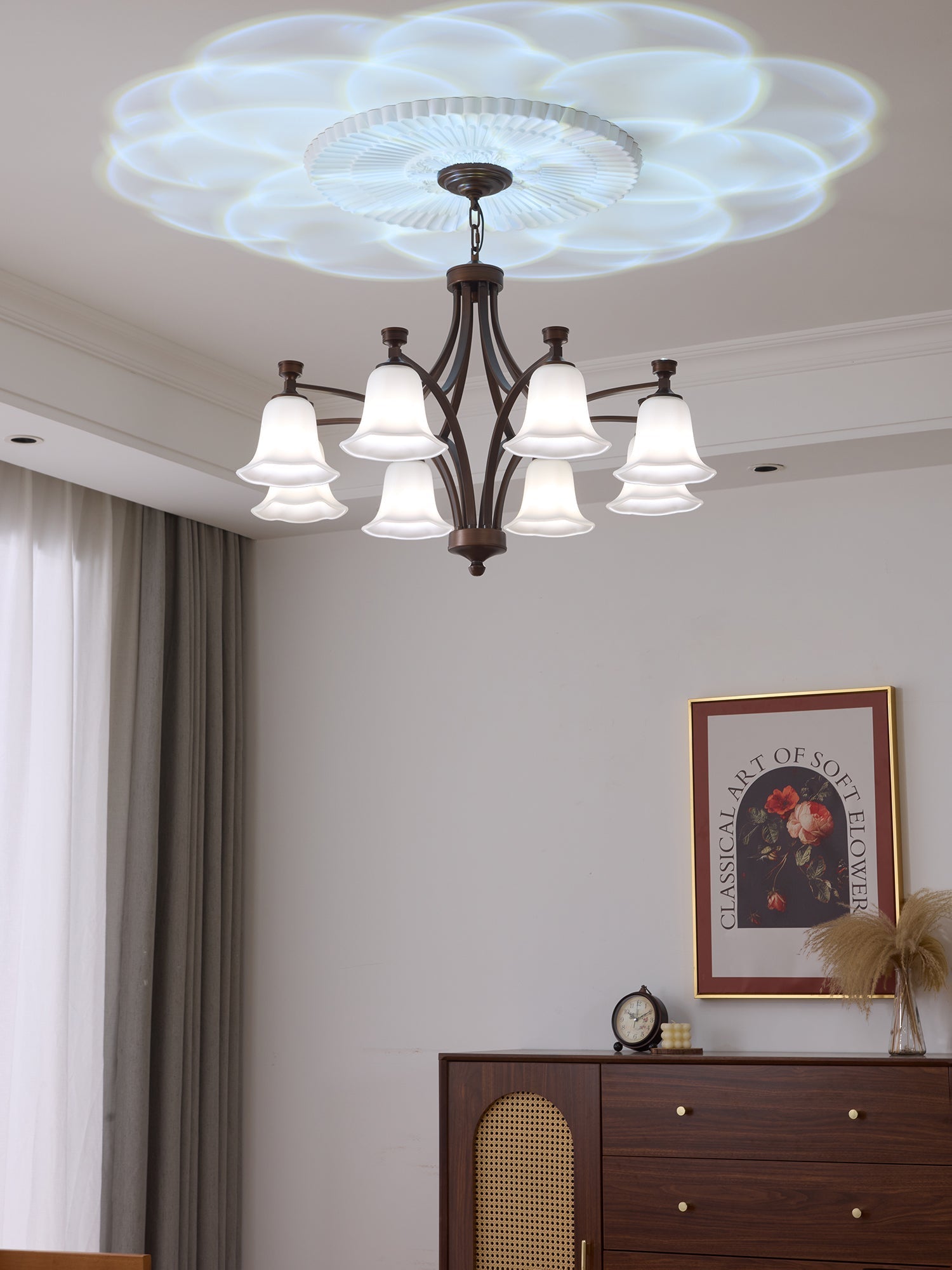 Viloros Traditional Premium Bell Glass Chandelier - Letslighting