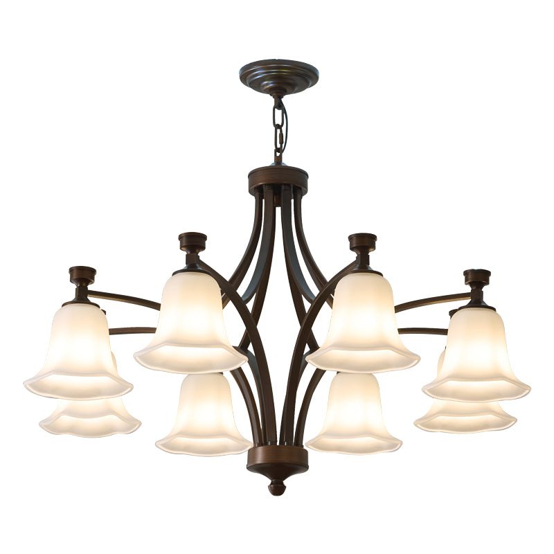 Viloros Traditional Premium Bell Glass Chandelier - Letslighting
