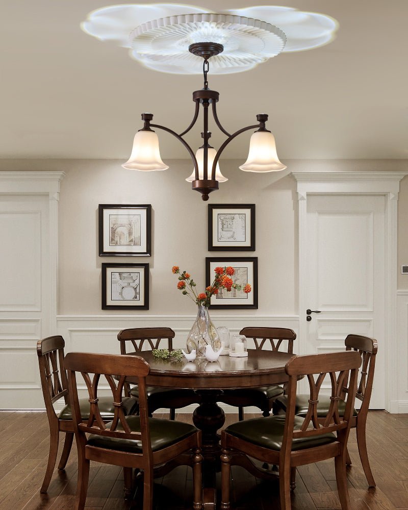 Viloros Traditional Premium Bell Glass Chandelier - Letslighting
