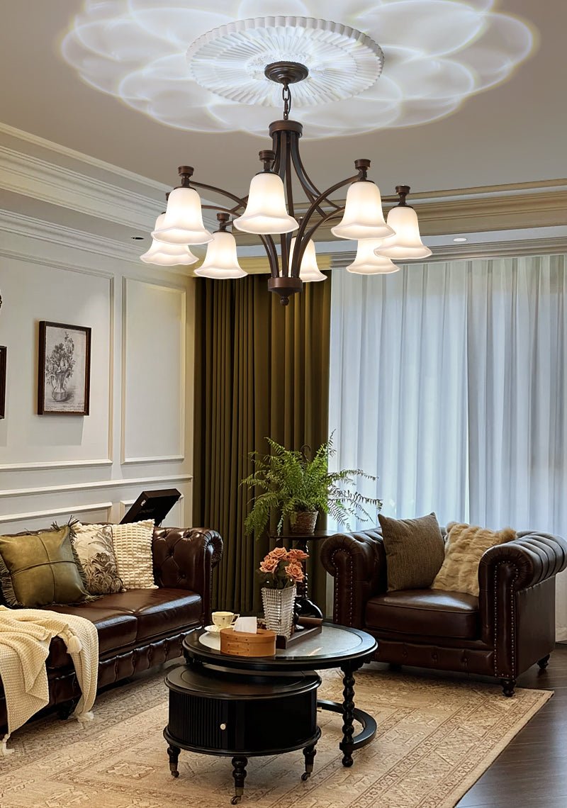 Viloros Traditional Premium Bell Glass Chandelier - Letslighting