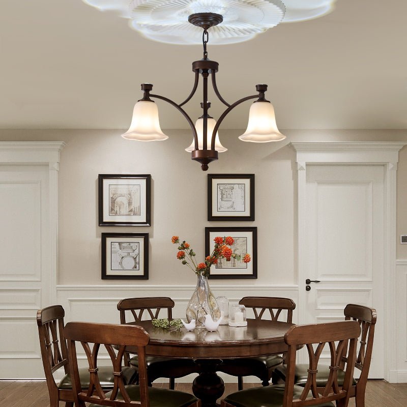 Viloros Traditional Premium Bell Glass Chandelier - Letslighting