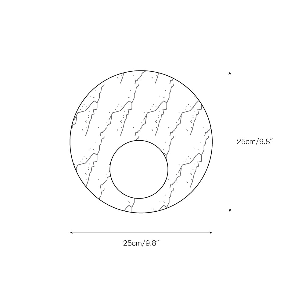 Uphae Premium Nordic Round Marble Glass Wall Lamp - Letslighting