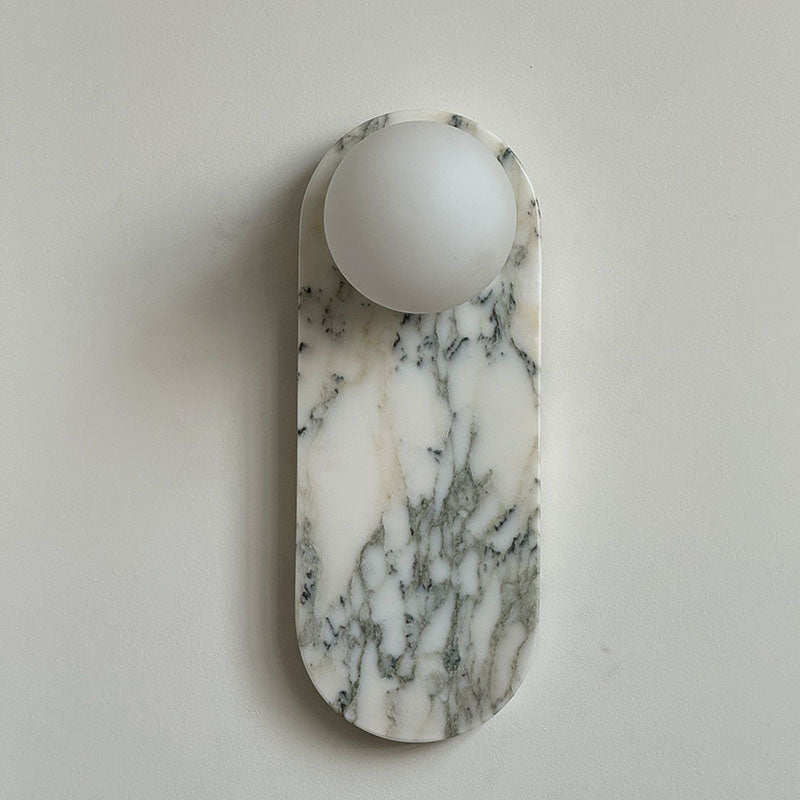 Comarion Premium Nordic Art White Marble Jade Sconce Wall Lamp - Letslighting