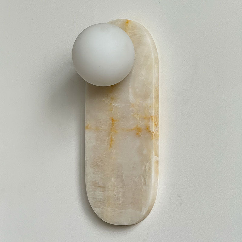 Comarion Premium Nordic Art White Marble Jade Sconce Wall Lamp - Letslighting