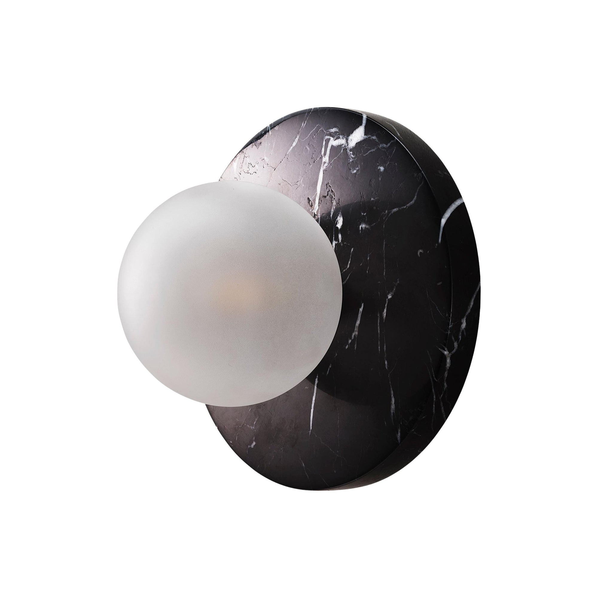 Arthaen Modern Minimalist Marble Travertine Flushmount Sconce Wall Lamp - Letslighting