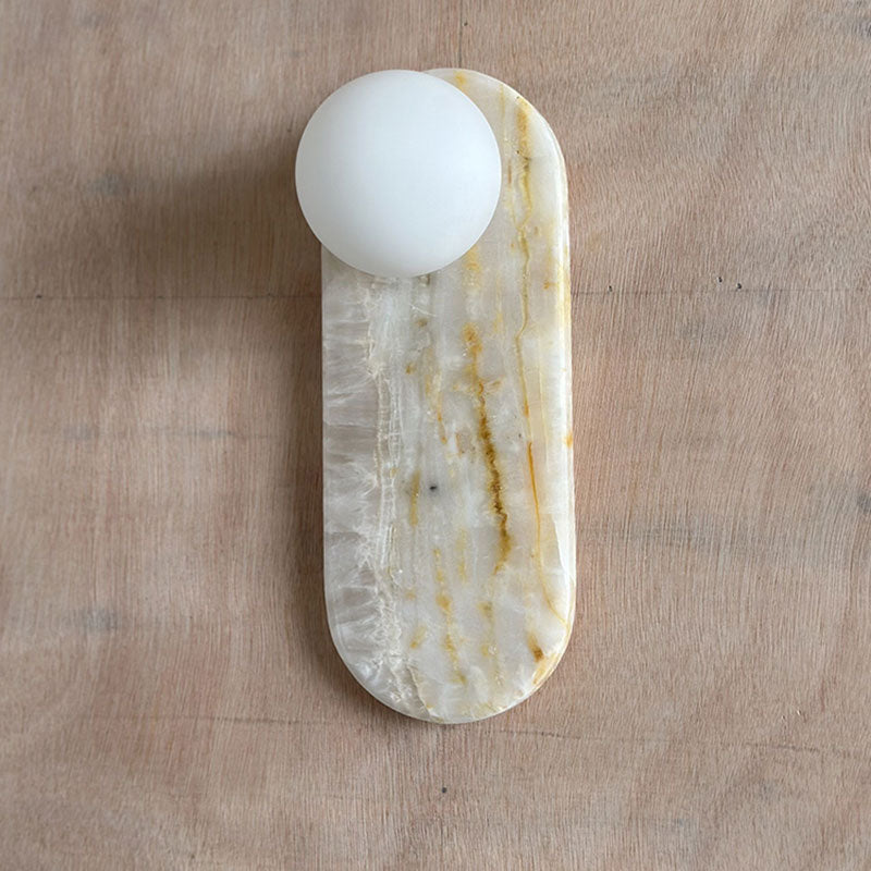 Comarion Premium Nordic Art White Marble Jade Sconce Wall Lamp - Letslighting