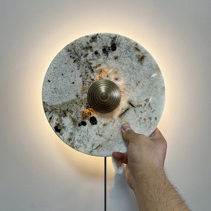 Mydorila Nordic Art Plug Marble Wall Lamp - Letslighting