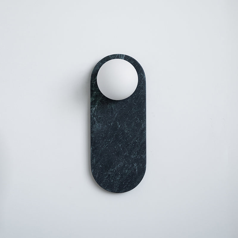 Avi Oval Wall Lamp Marble - Letslighting