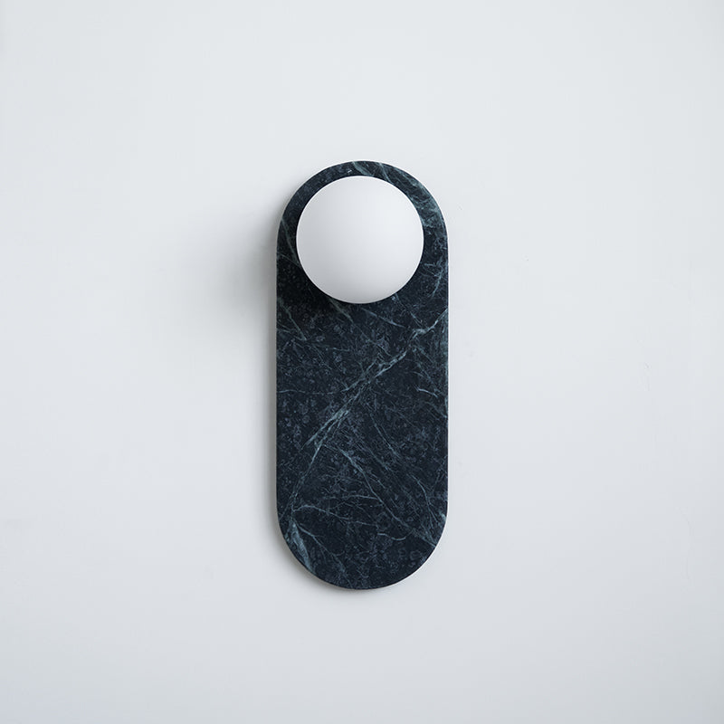 Avi Oval Wall Lamp Marble - Letslighting