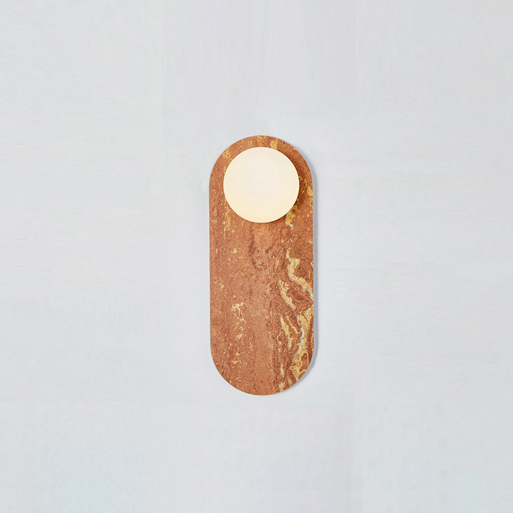 Lucie Premium Nordic Oval Marble Glass Wall Lamp - Letslighting