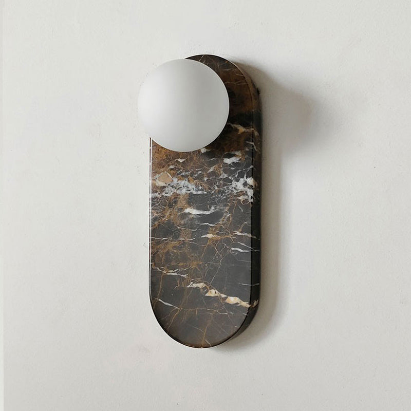 Olnoreth Premium Nordic Art Marble Glass Wall Lamp - Letslighting