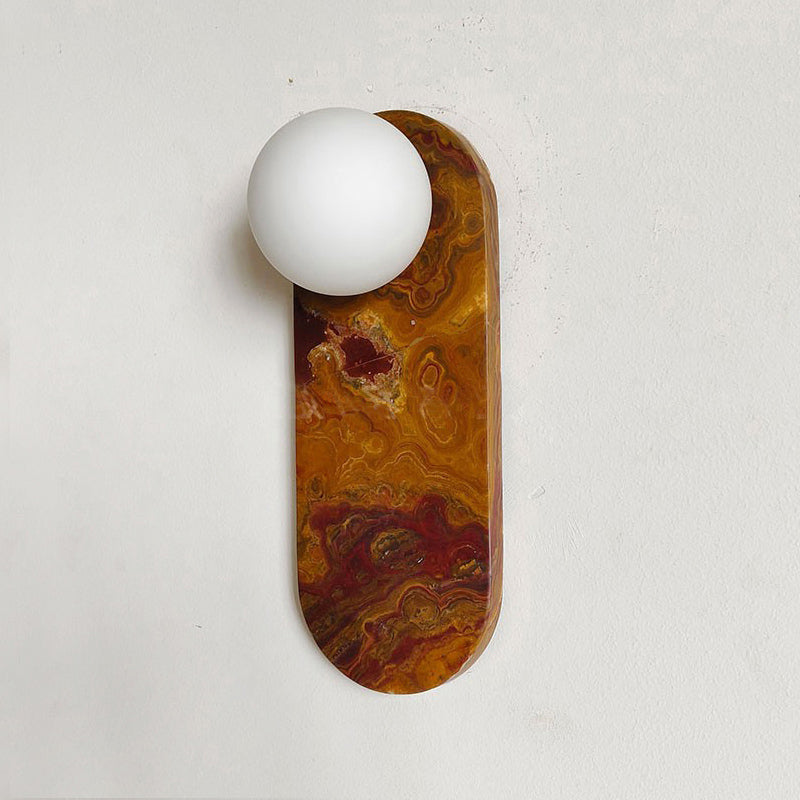 Olnoreth Premium Nordic Art Marble Glass Wall Lamp - Letslighting