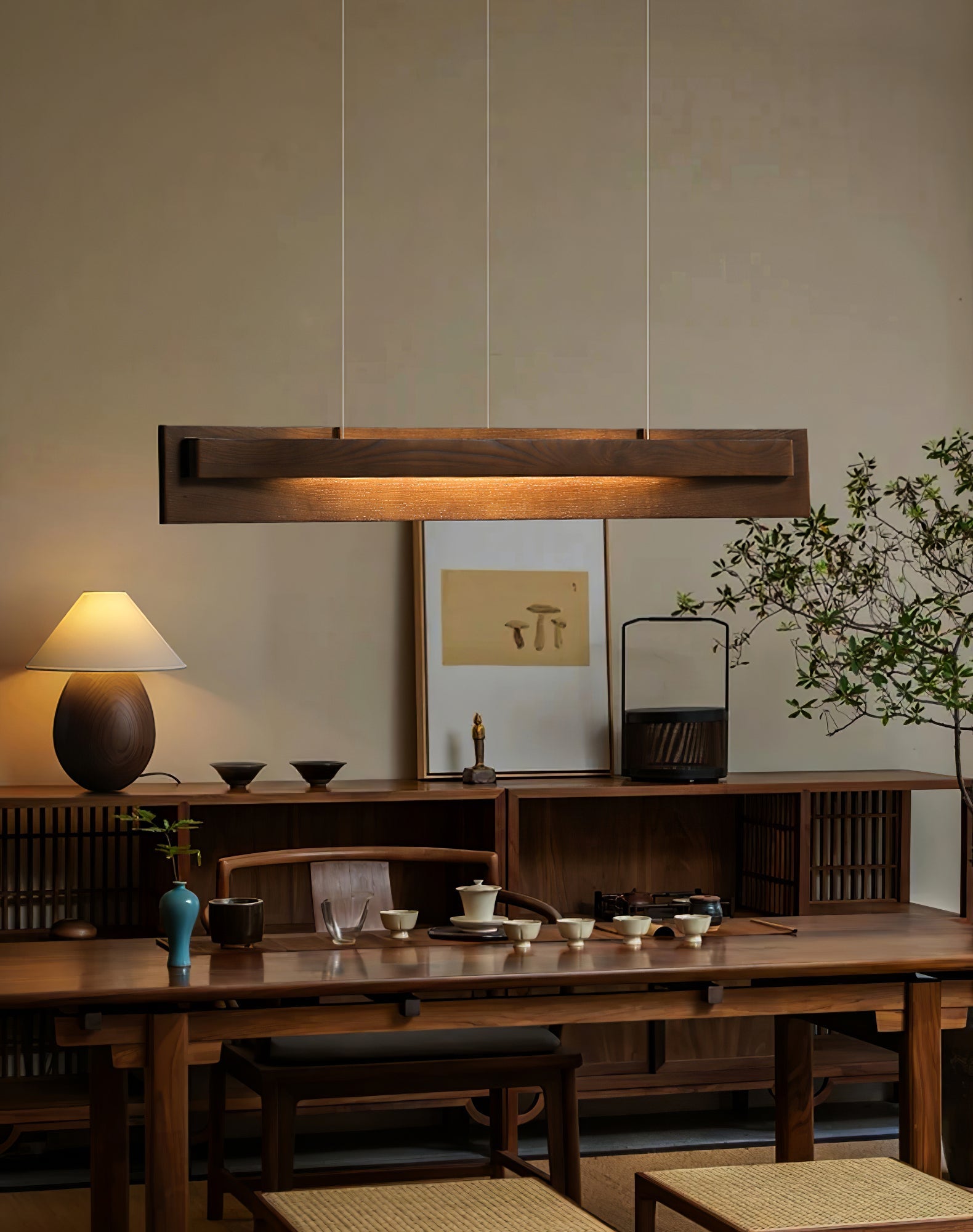 Zaraeyra Minimalist Wood Pendant Light - Letslighting