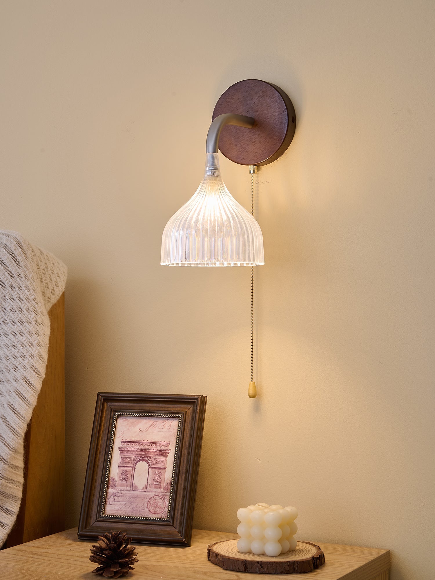 Cimararae Elegance Classic Wood Wall Lamp - Letslighting