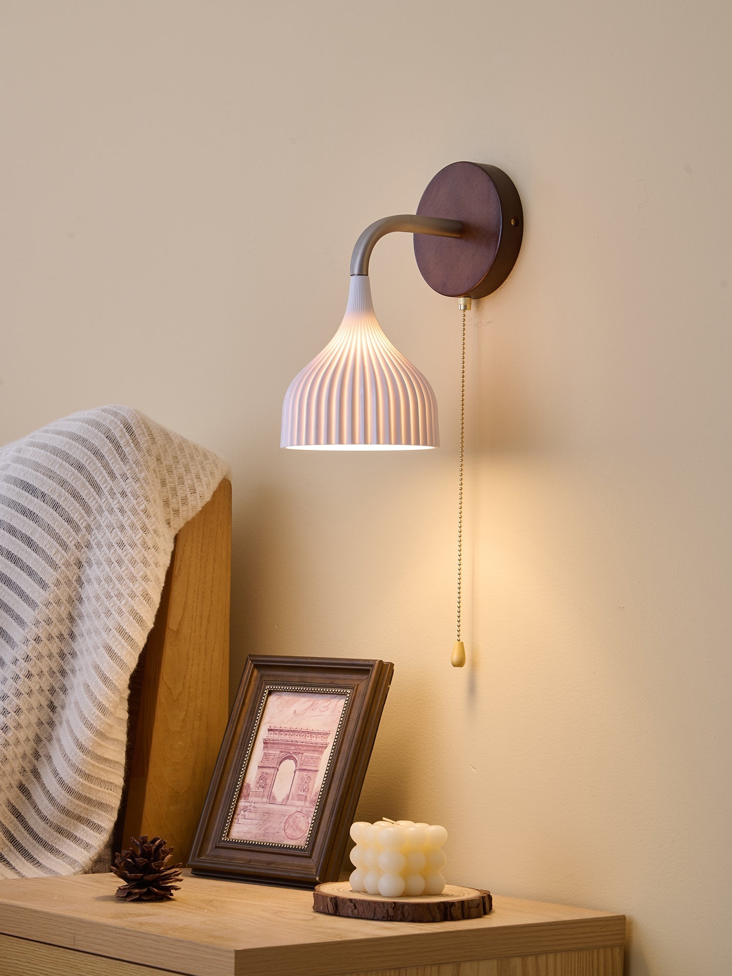 Cimararae Elegance Classic Wood Wall Lamp - Letslighting
