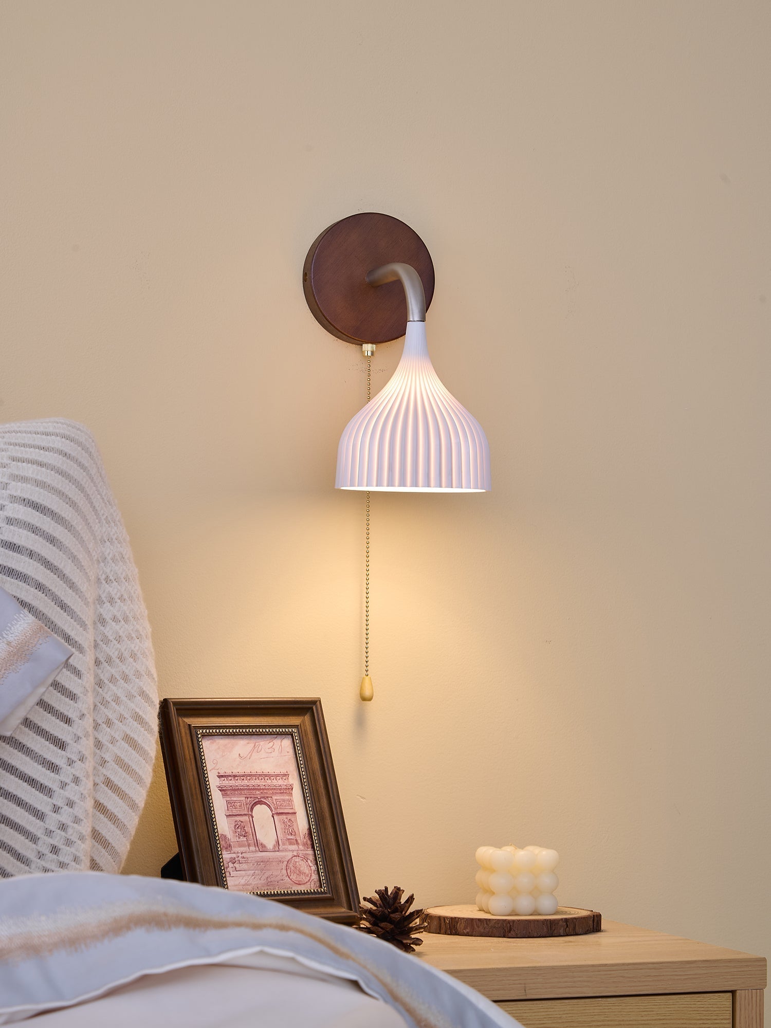 Cimararae Elegance Classic Wood Wall Lamp - Letslighting