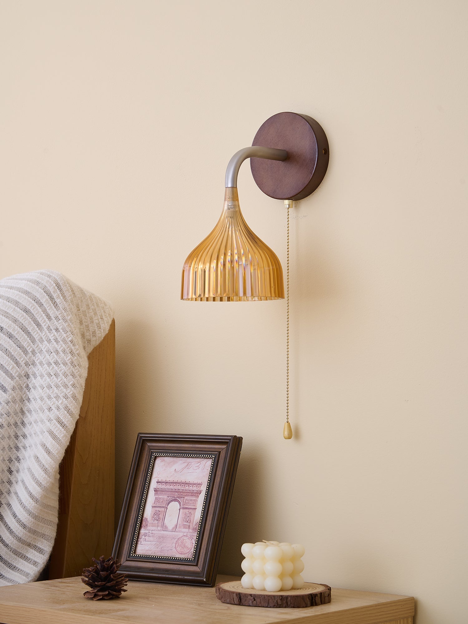 Cimararae Elegance Classic Wood Wall Lamp - Letslighting