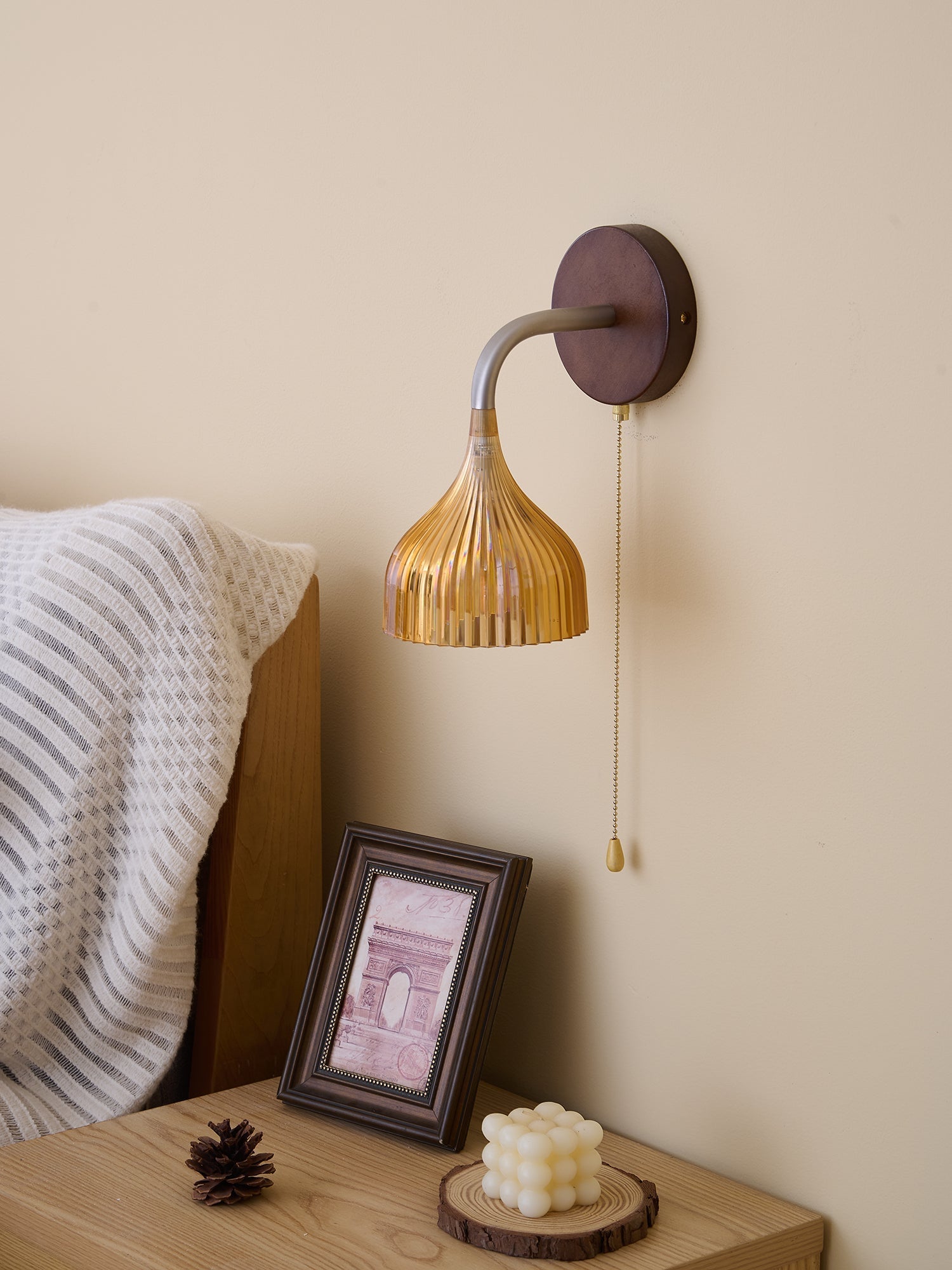 Cimararae Elegance Classic Wood Wall Lamp - Letslighting