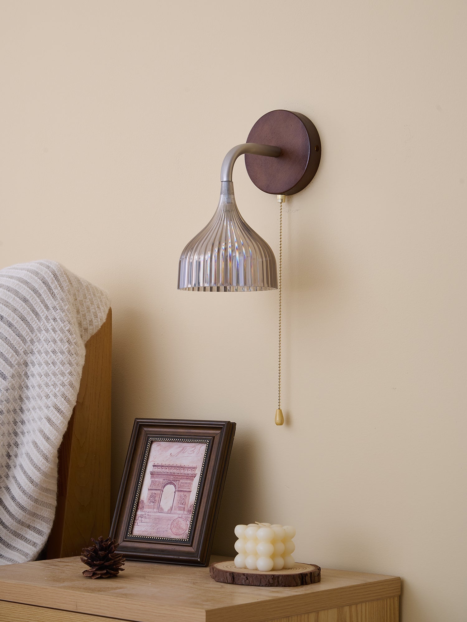 Cimararae Elegance Classic Wood Wall Lamp - Letslighting