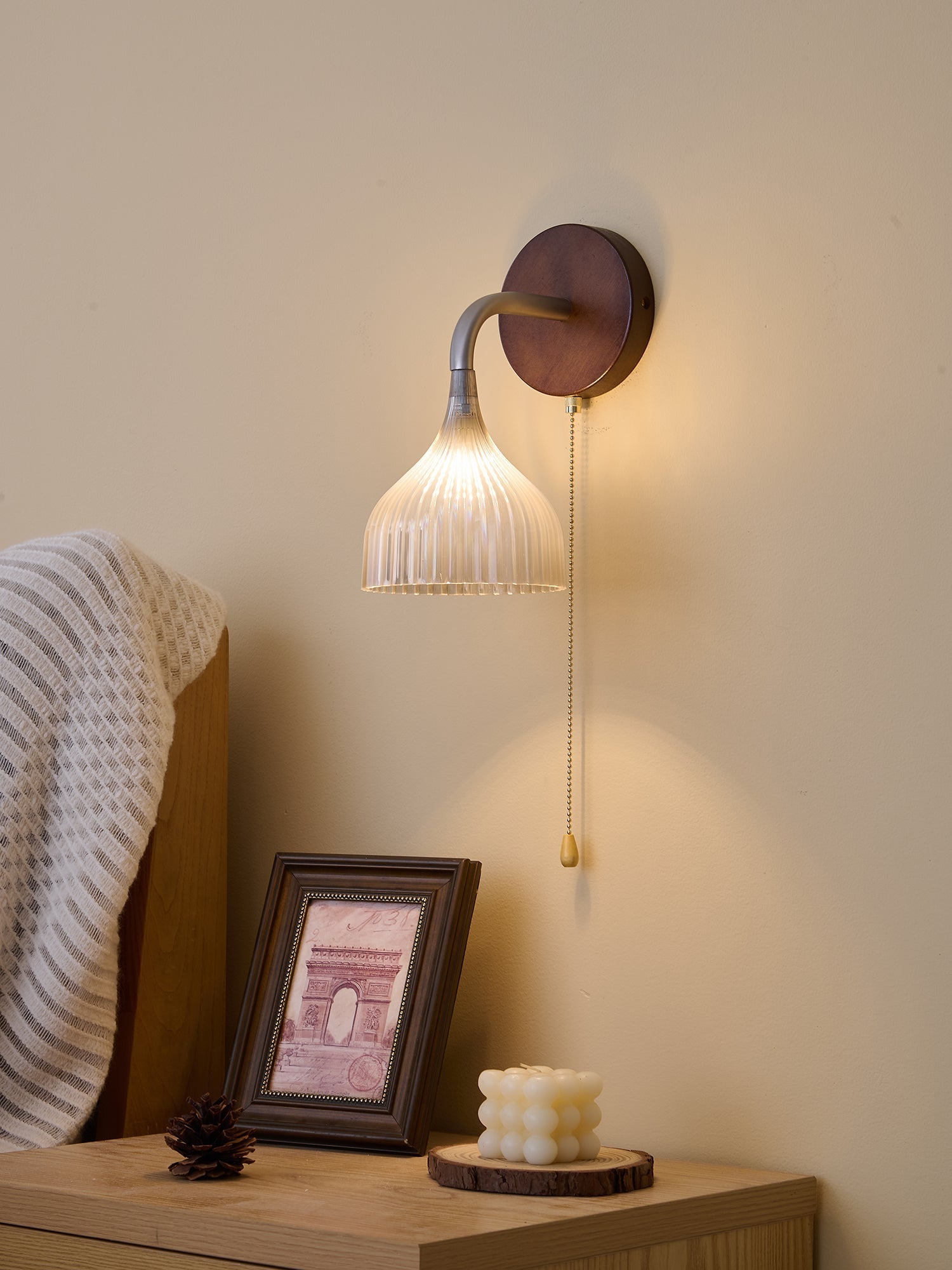 Cimararae Elegance Classic Wood Wall Lamp - Letslighting