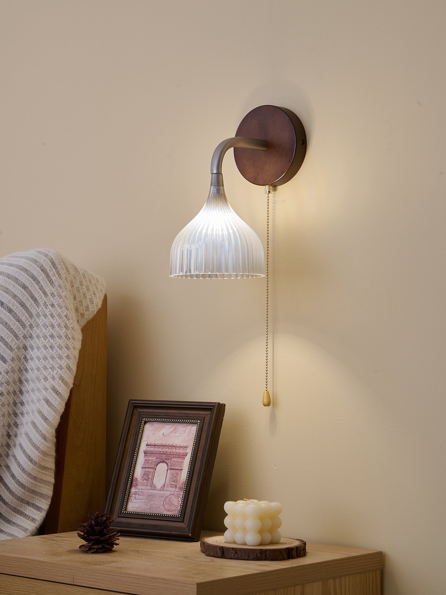 Cimararae Elegance Classic Wood Wall Lamp - Letslighting