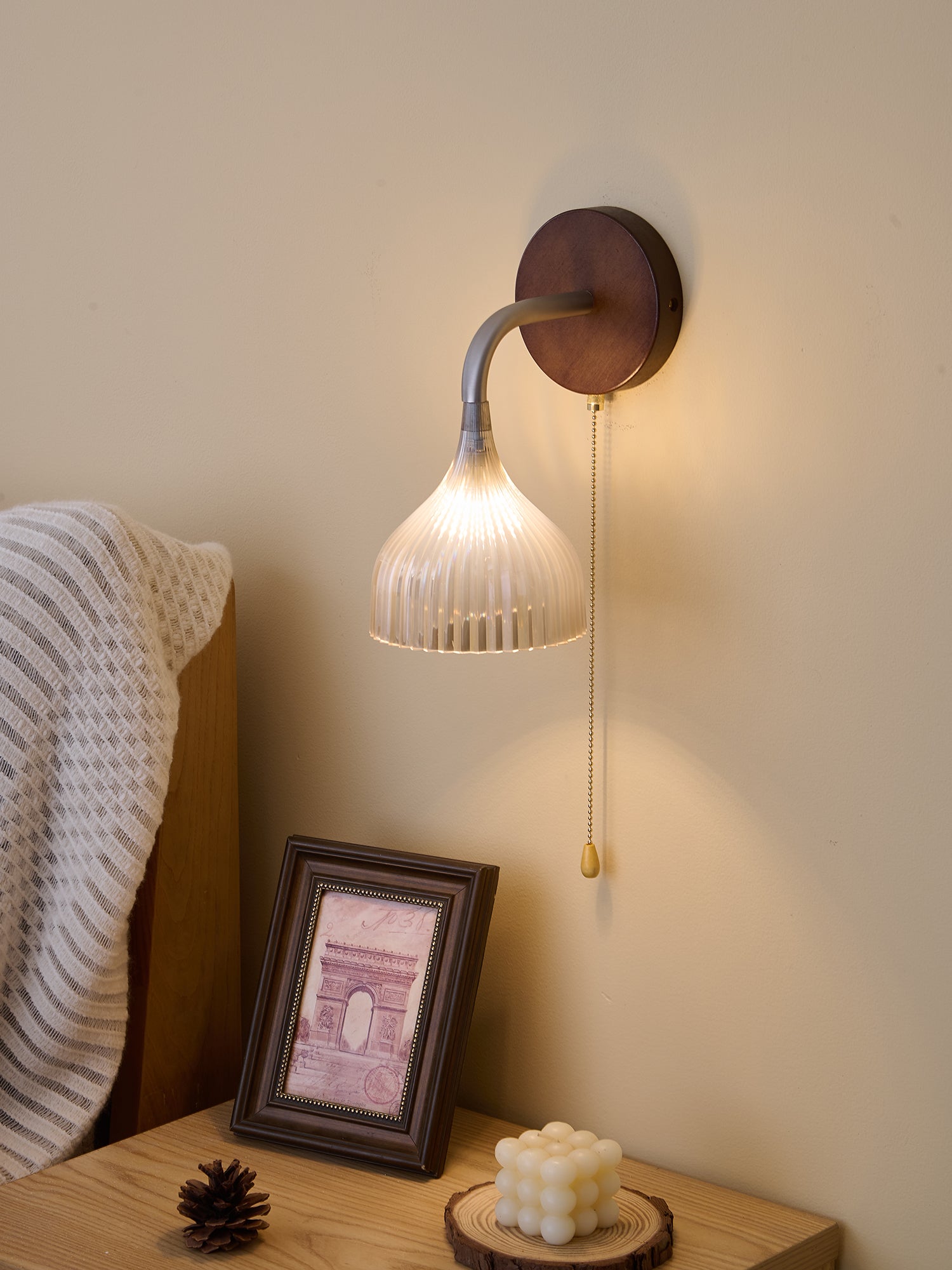 Cimararae Elegance Classic Wood Wall Lamp - Letslighting