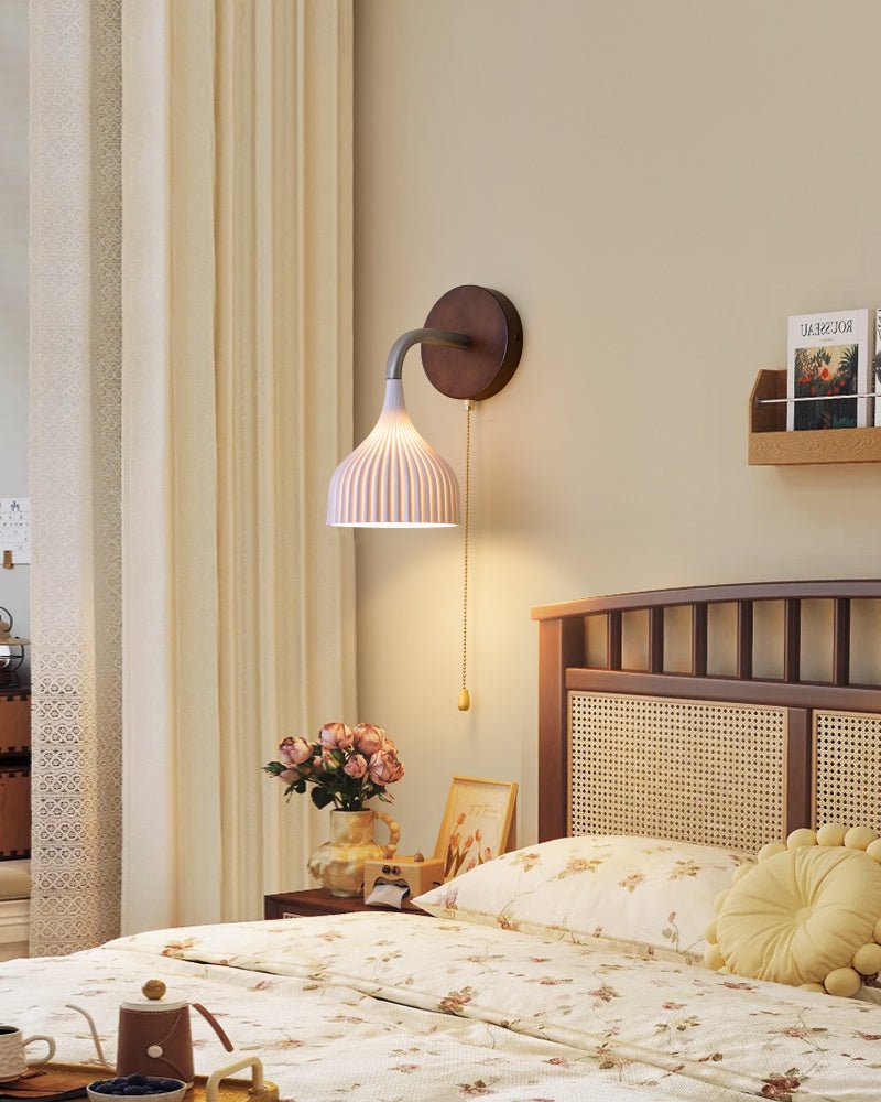 Cimararae Elegance Classic Wood Wall Lamp - Letslighting