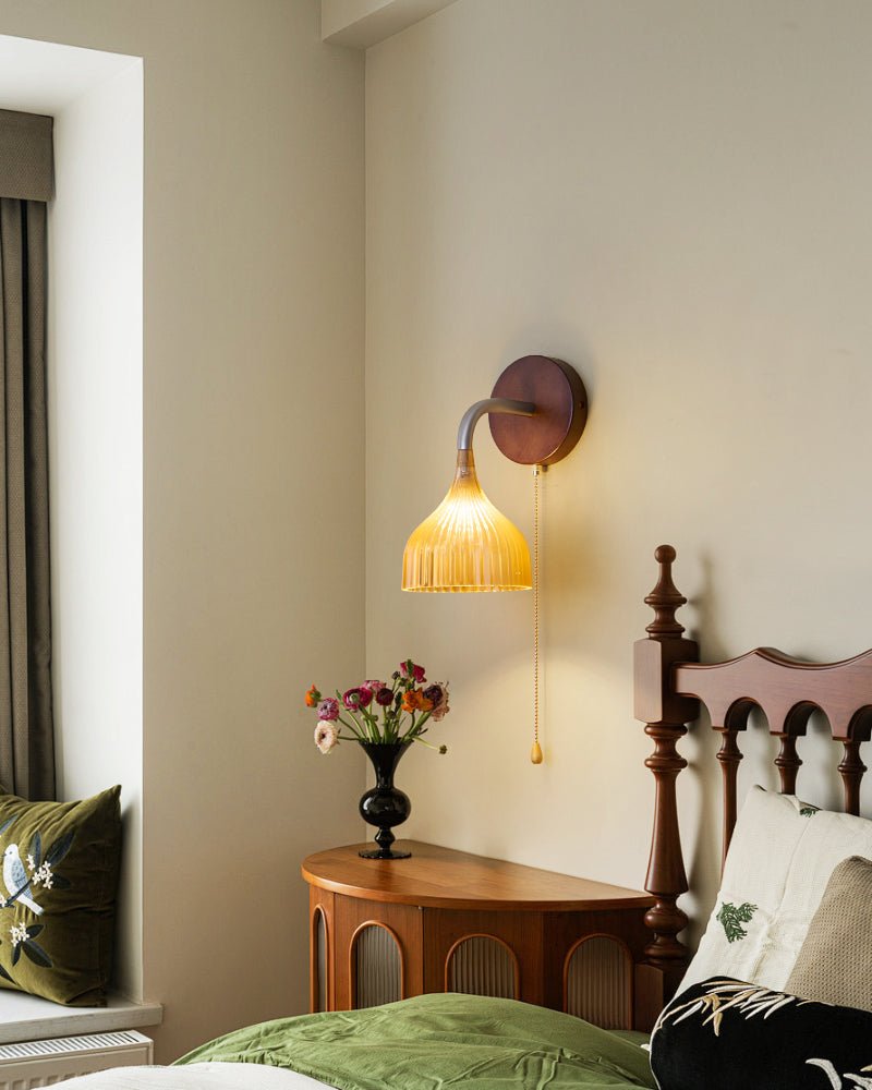 Cimararae Elegance Classic Wood Wall Lamp - Letslighting
