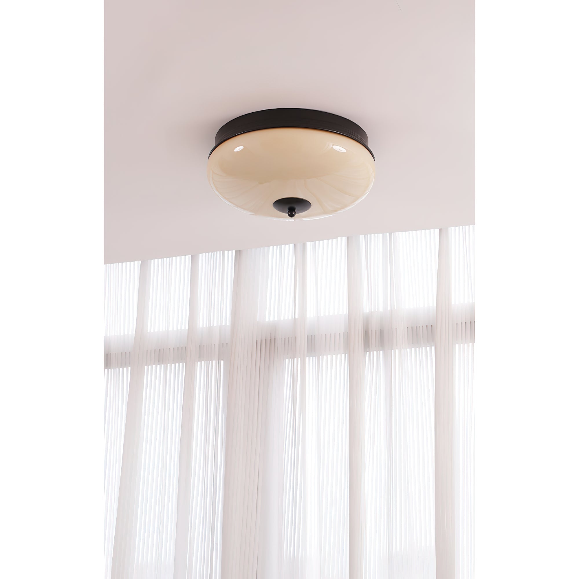 Vatalisra Modern Minimalist Round Glass Ceiling Light - Letslighting